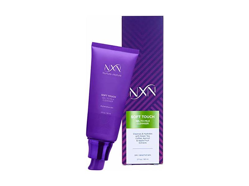 NXN Soft Touch Gel To Milk Cleanser, Dry/Sensitive Skin, 2 fl oz/60 mL