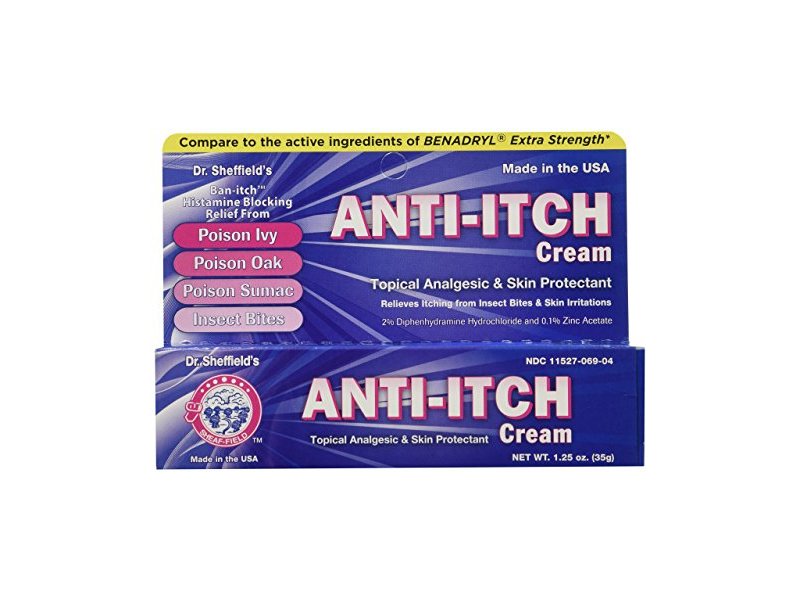 Dr. Sheffield AntiItch Cream with Histamine Blocker, 1.25 oz