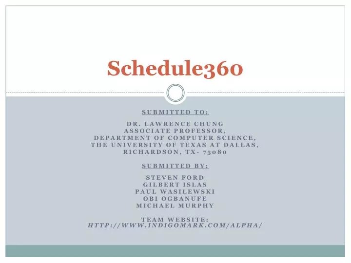PPT Schedule360 PowerPoint Presentation, free download ID1659613(02)