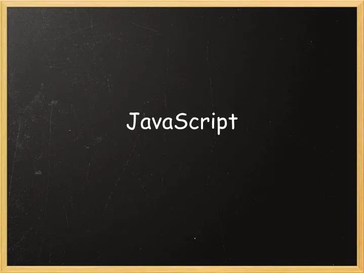 PPT JavaScript PowerPoint Presentation, free download ID1704915
