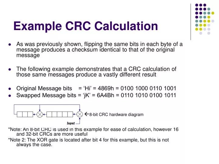 PPT Example CRC Calculation PowerPoint Presentation, free download