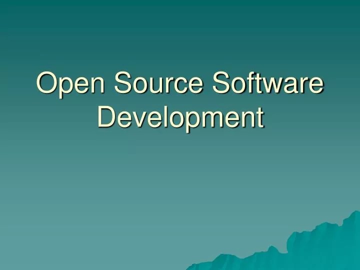 PPT Open Source Software Development PowerPoint Presentation, free