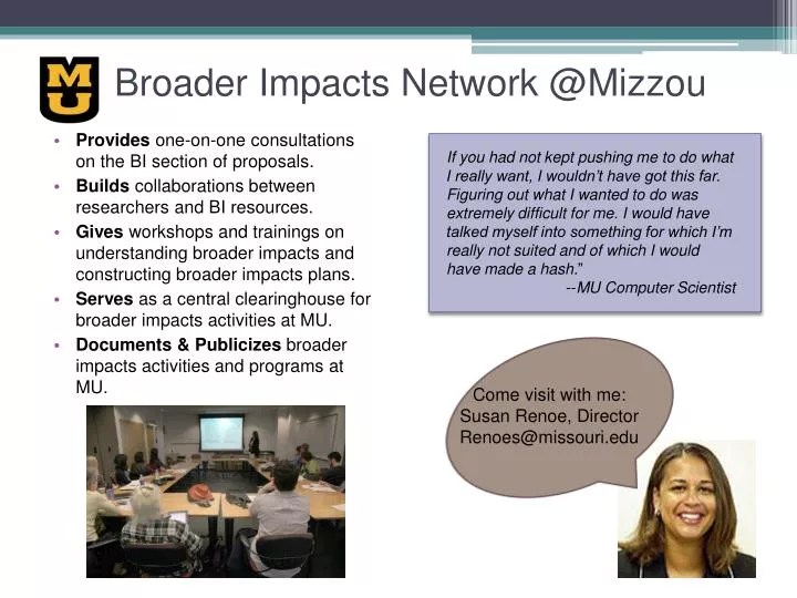 PPT Broader Impacts Network Mizzou PowerPoint Presentation, free