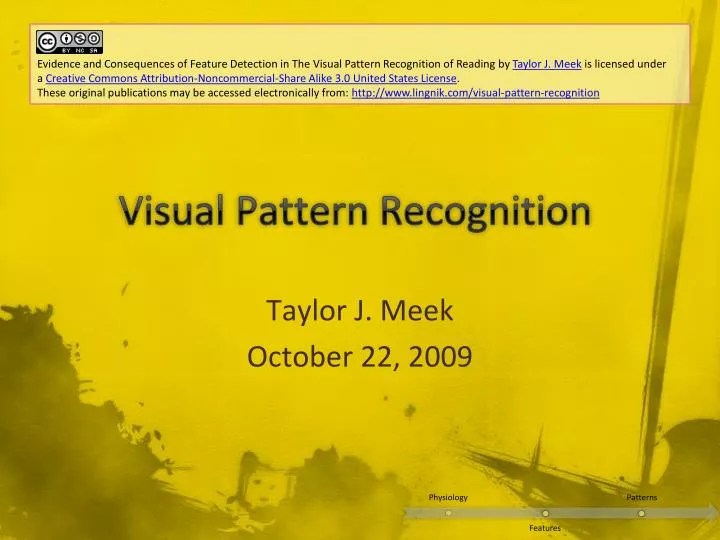 PPT Visual Pattern Recognition PowerPoint Presentation, free download
