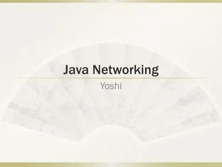 PPT Java Networking PowerPoint Presentation, free download ID2135692