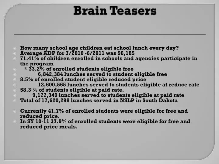 PPT Brain Teasers PowerPoint Presentation, free download ID2245488