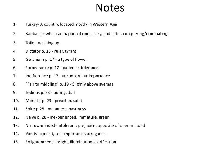PPT Notes PowerPoint Presentation, free download ID2256429