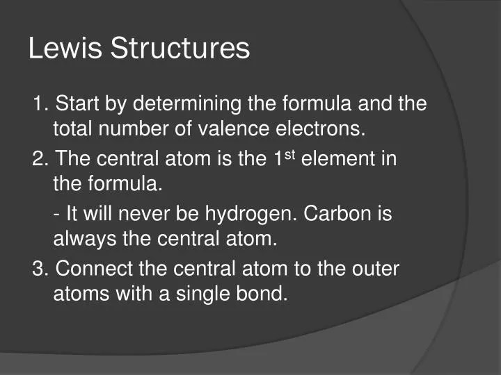 PPT - Lewis Structures PowerPoint Presentation, free download - ID:2651749