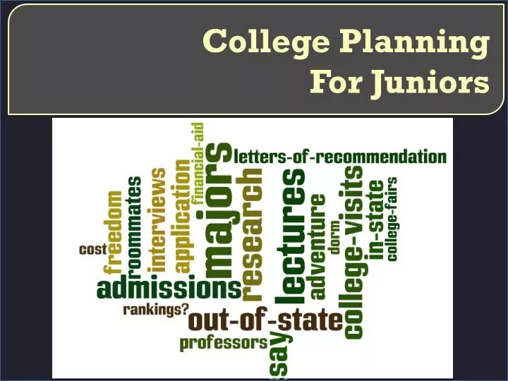 PPT College Planning For Juniors PowerPoint Presentation, free