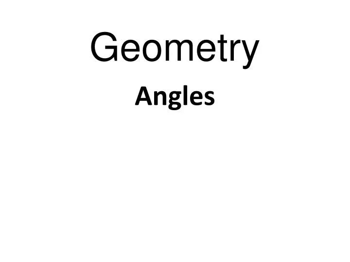 PPT Geometry PowerPoint Presentation, free download ID2833935