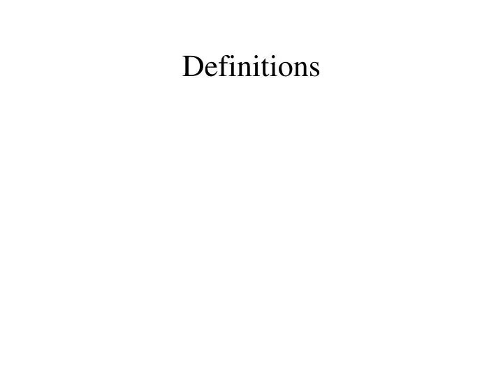 PPT Definitions PowerPoint Presentation, free download ID2964883
