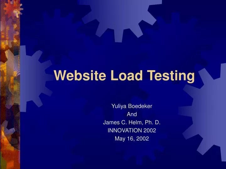 PPT site Load Testing PowerPoint Presentation, free download ID