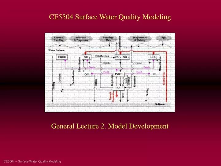 PPT CE5504 Surface Water Quality Modeling PowerPoint Presentation