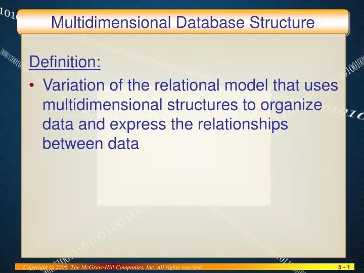 PPT - Multidimensional Database Structure PowerPoint Presentation, free
