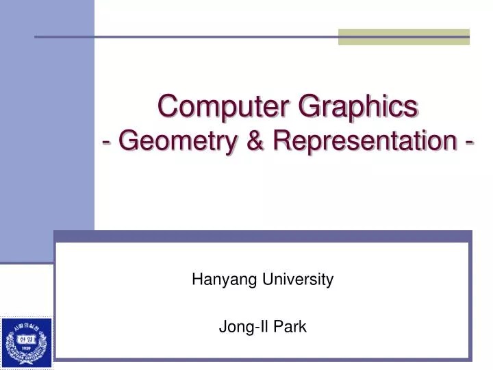 PPT Computer Graphics Geometry & Representation PowerPoint Presentation ID3126970