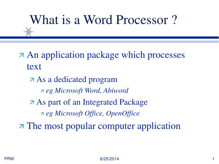 PPT What is a Word Processor ? PowerPoint Presentation, free download ID3559891