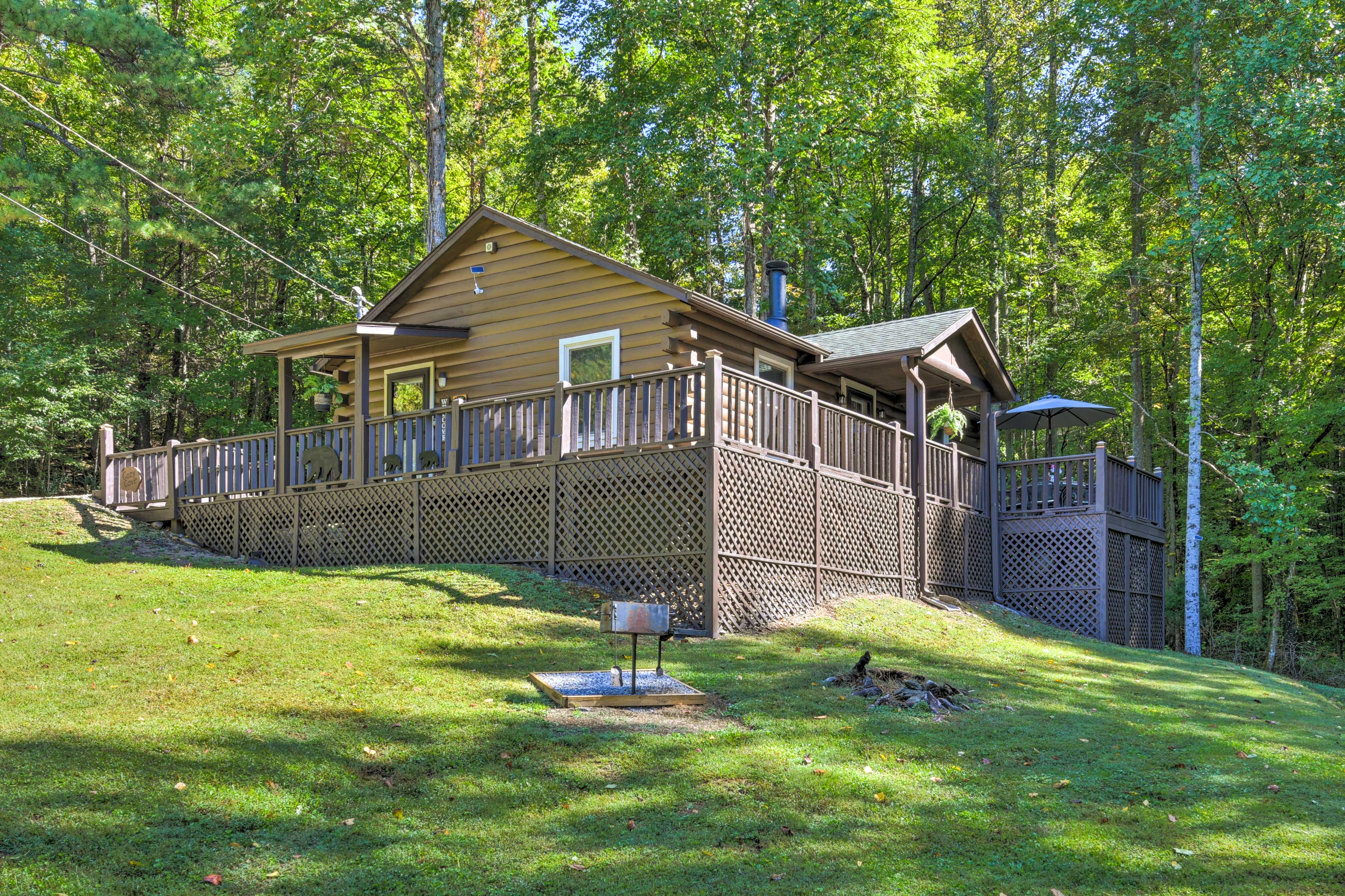 Cosby cozy Cove Escape W/ Deck And Fire Pit! in Cosby w/ 2 BR (Sleeps6)