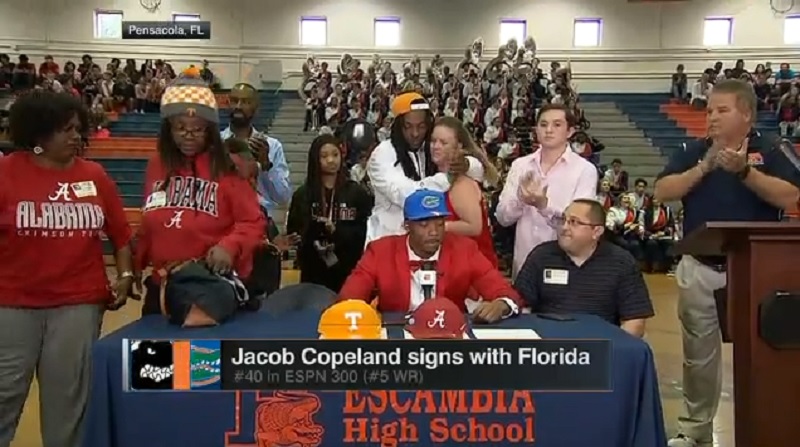 Jacob Copeland's mom walked out when he committed to Florida over