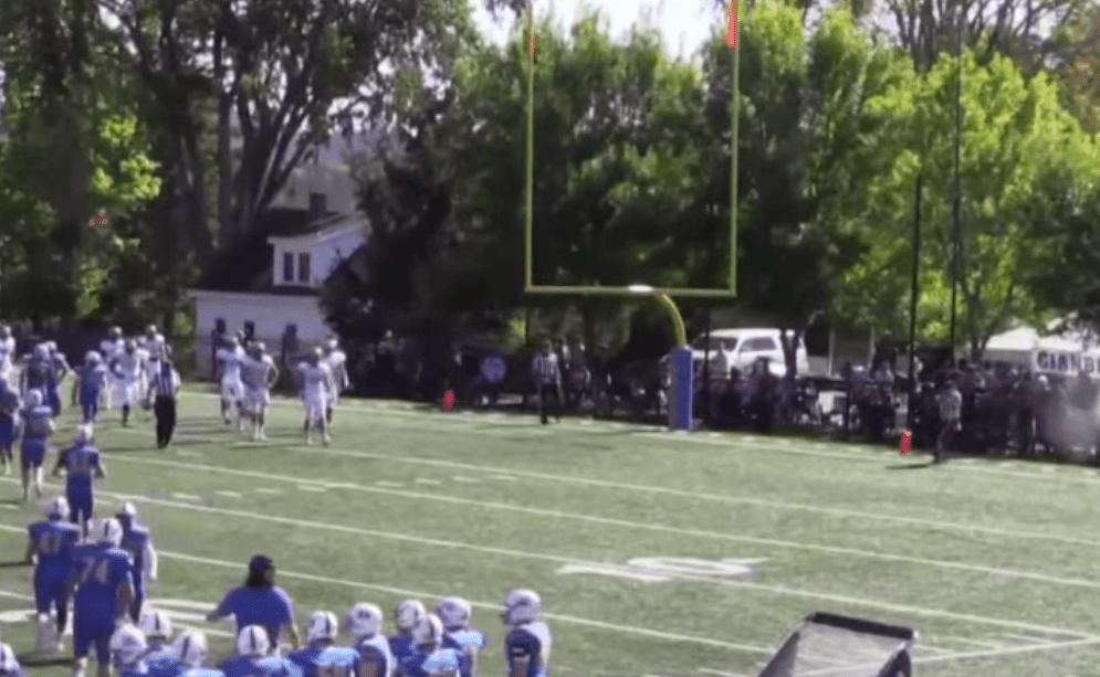 Maine football referee hit in face by cannon blast during game