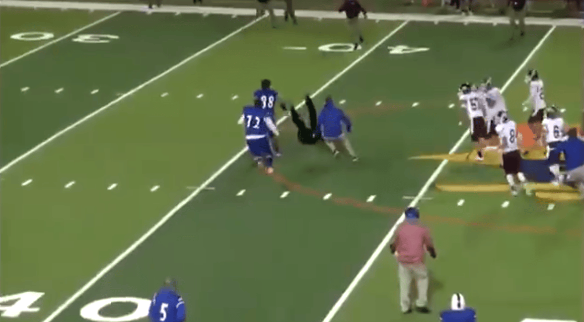 Texas star high school football player body slams ref after being ejected