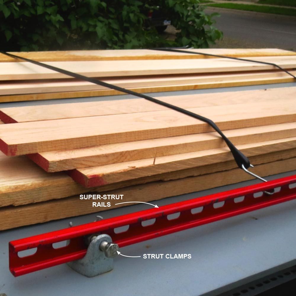 Build your own truck storage system and tiedown rack