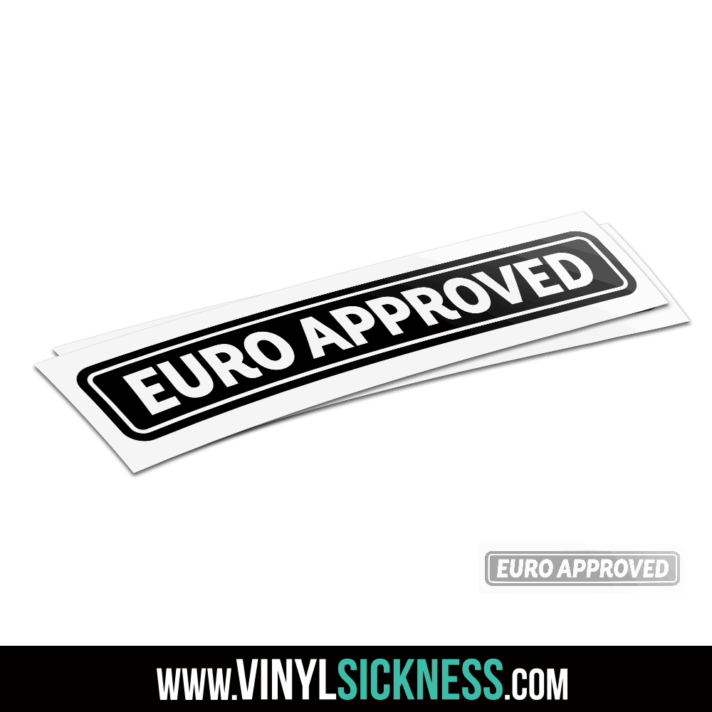 EURO APPROVED • JDM Tuner, EURO Stickers / Decals • VS
