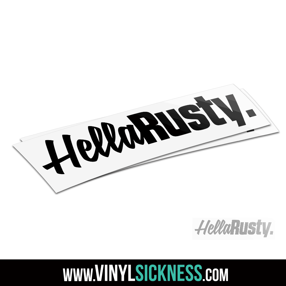 HELLA RUSTY • JDM TUNER STICKERS / DECALS • VS
