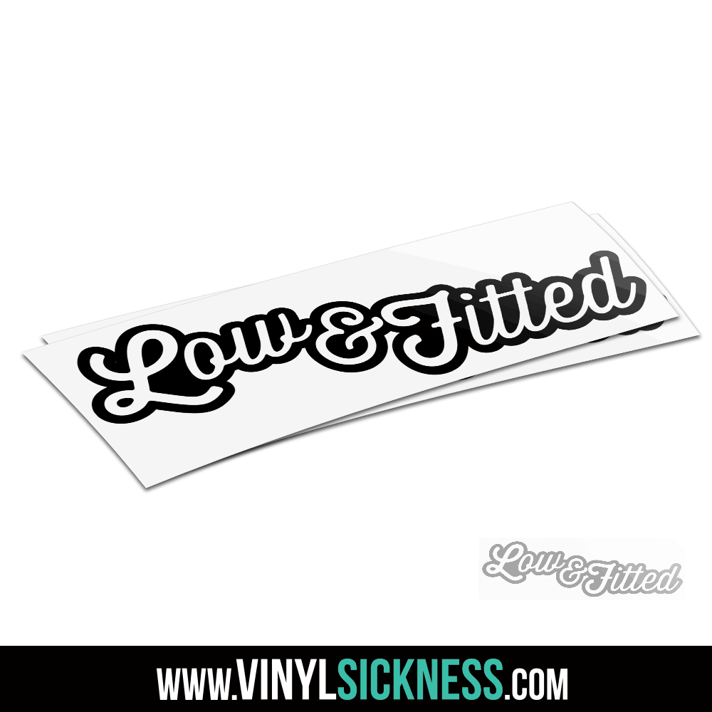 LOW N SLOW• JDM Lowered Stickers / Decals • VS