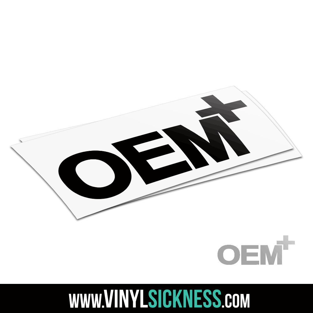 OEM PLUS • JDM TUNER STICKERS / DECALS • VS