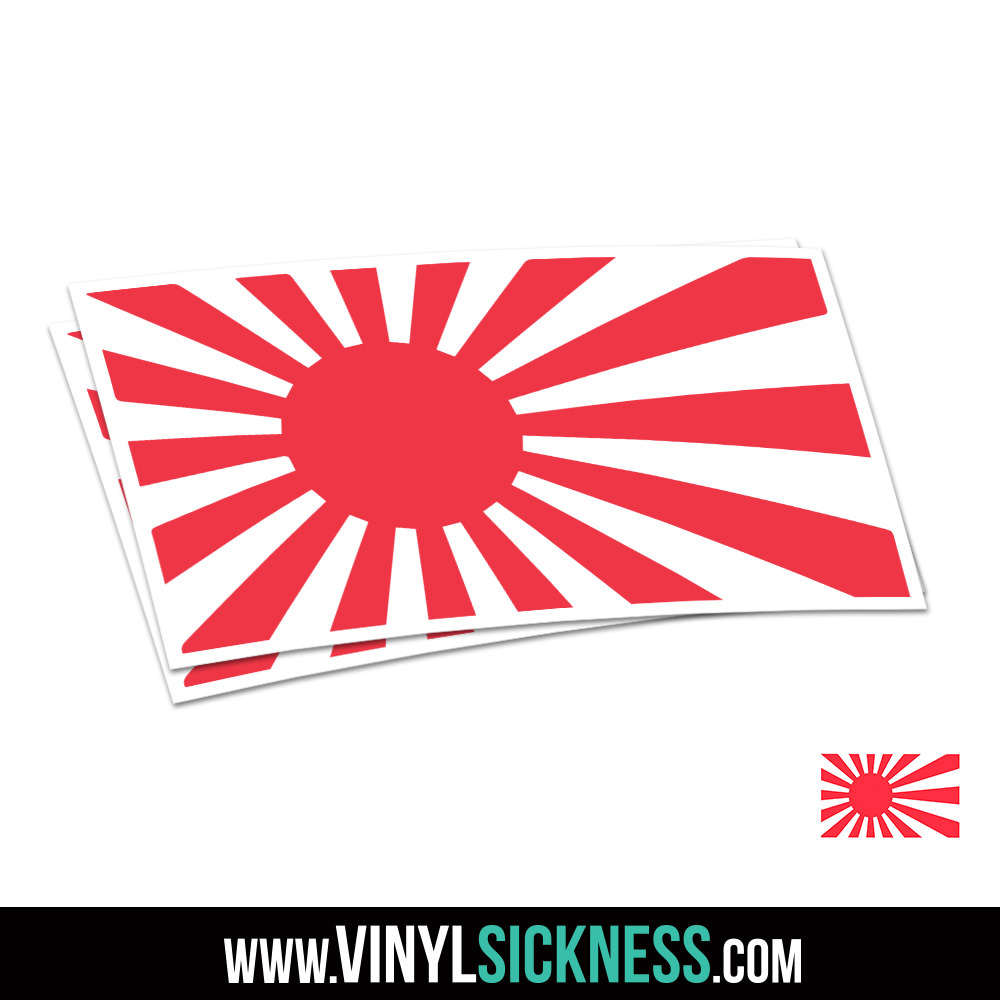 RISING SUN JAPAN V2 • JDM Tuner Stickers / Decals • VS