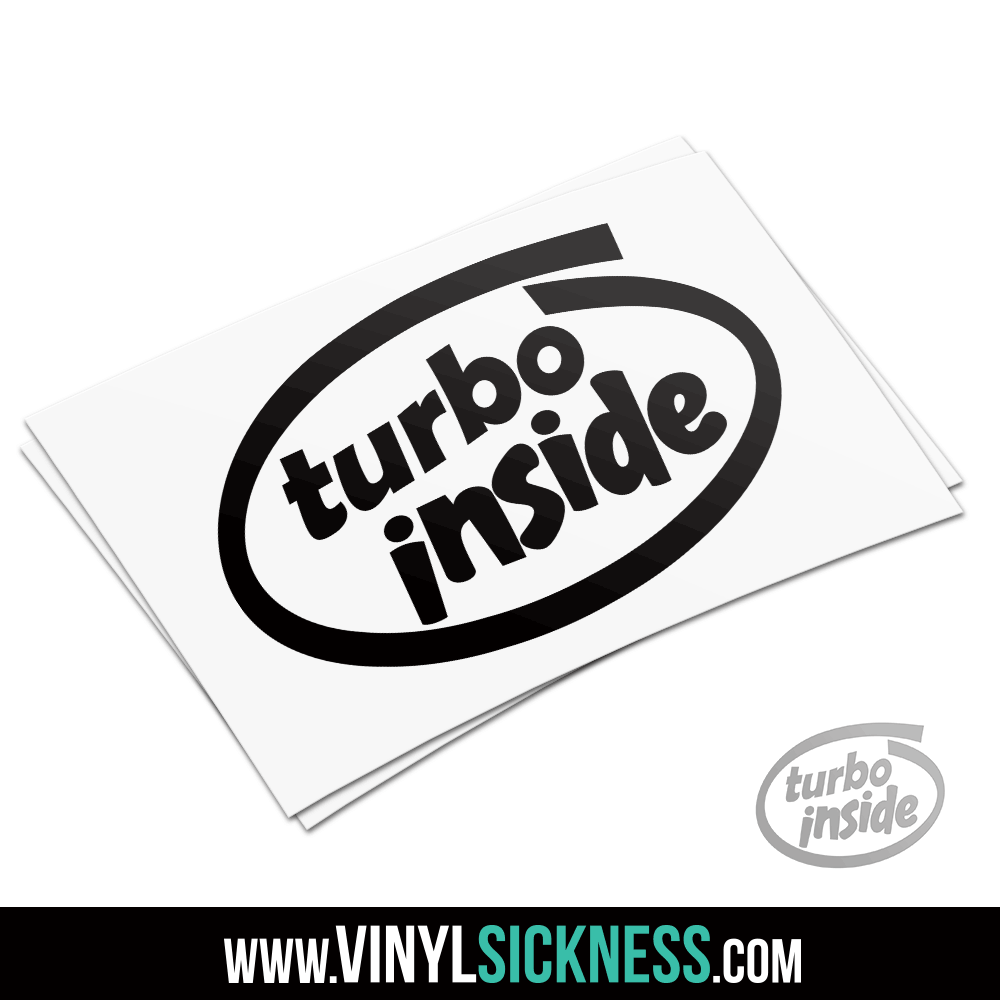 TURBO INSIDE• JDM Boost Turbo Stickers / Decals • VS