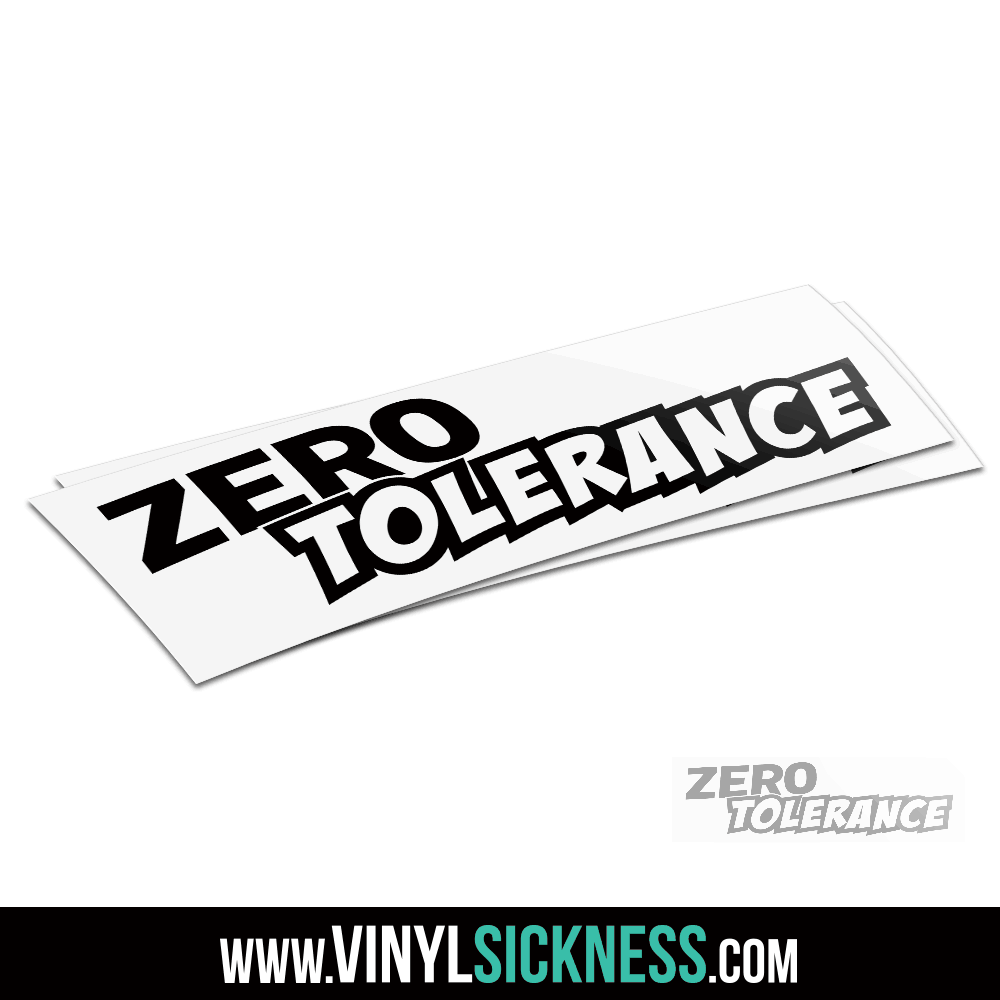 ZERO TOLERANCE • JDM Stickers / Decals • VS