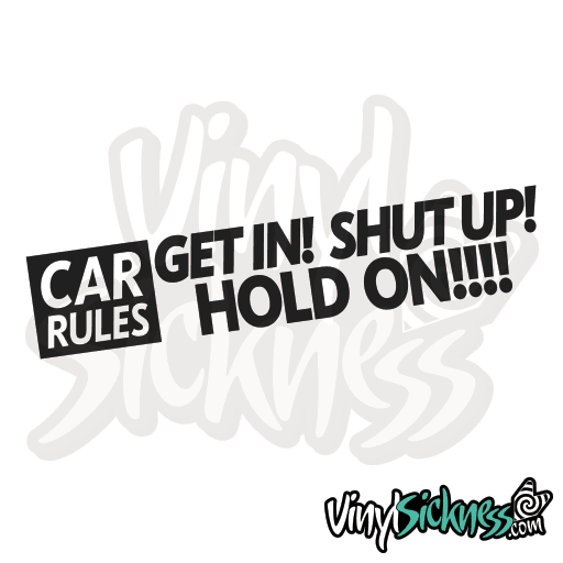 CAR RULES • JDM TUNER STICKERS / DECALS • VS