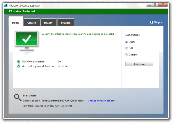 Fixing Microsoft Security Essentials Update Issues