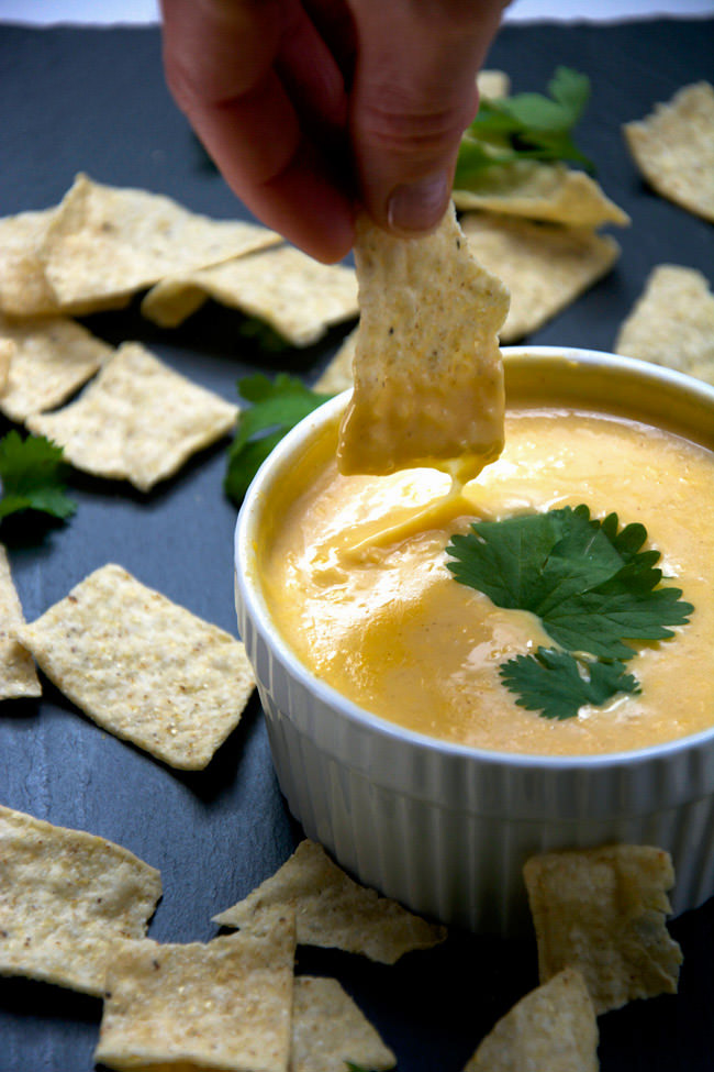 Skinny Queso Dip {Made with Greek Yogurt}