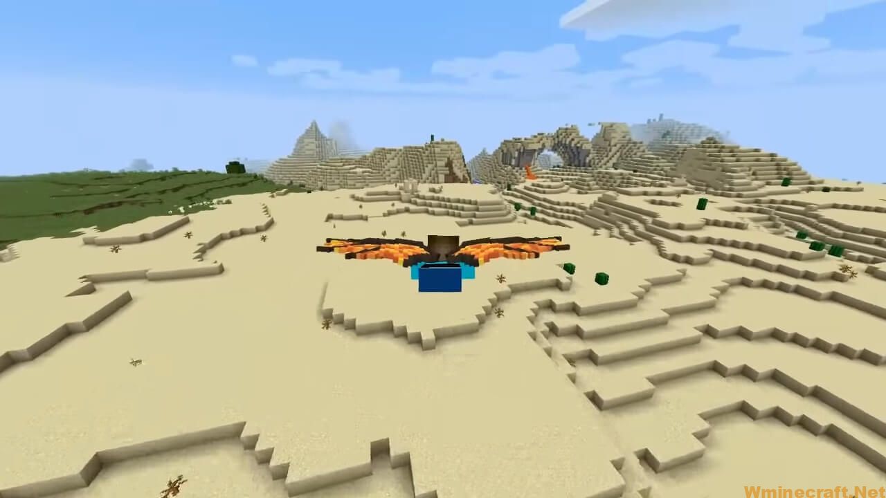Review Wings Mod for Minecraft 【1.12.2】 Flying in the sky
