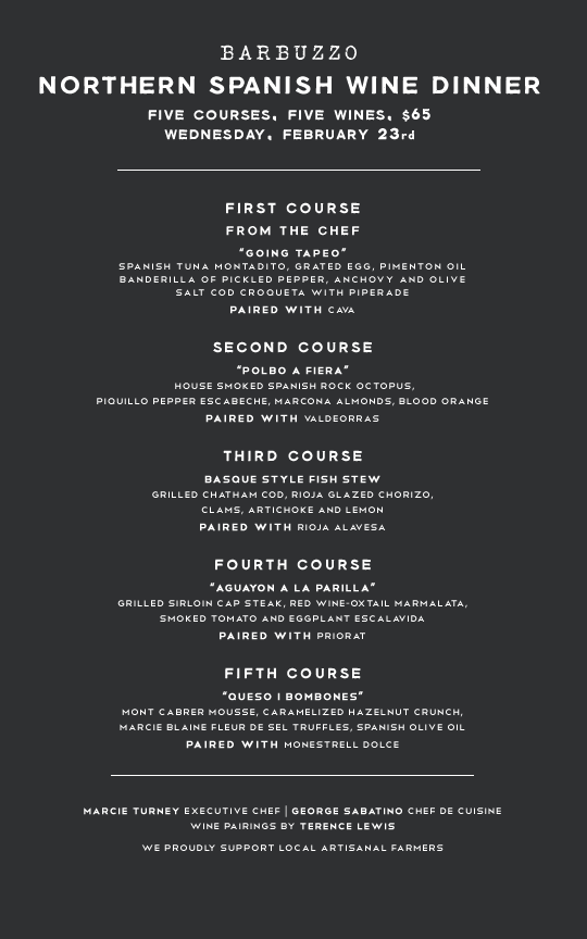 Spanish Wine Dinner at Barbuzzo Philadelphia Magazine