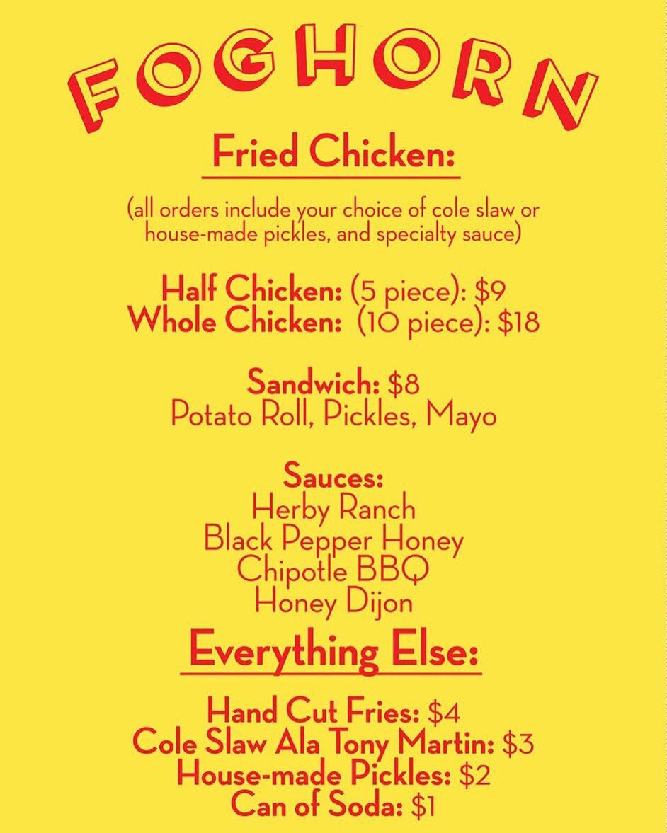 Foghorn Fried Chicken in East Falls