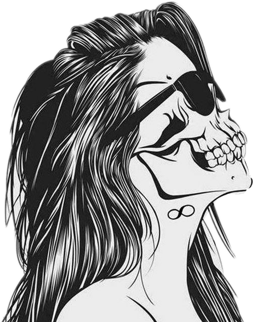 Calavera Chica Tumblr Sticker By Agus