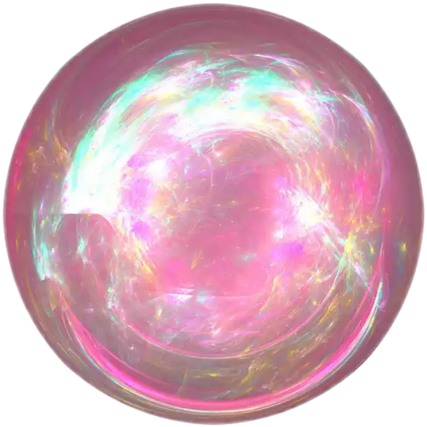 holographic bubble Sticker by Parnika kakkar