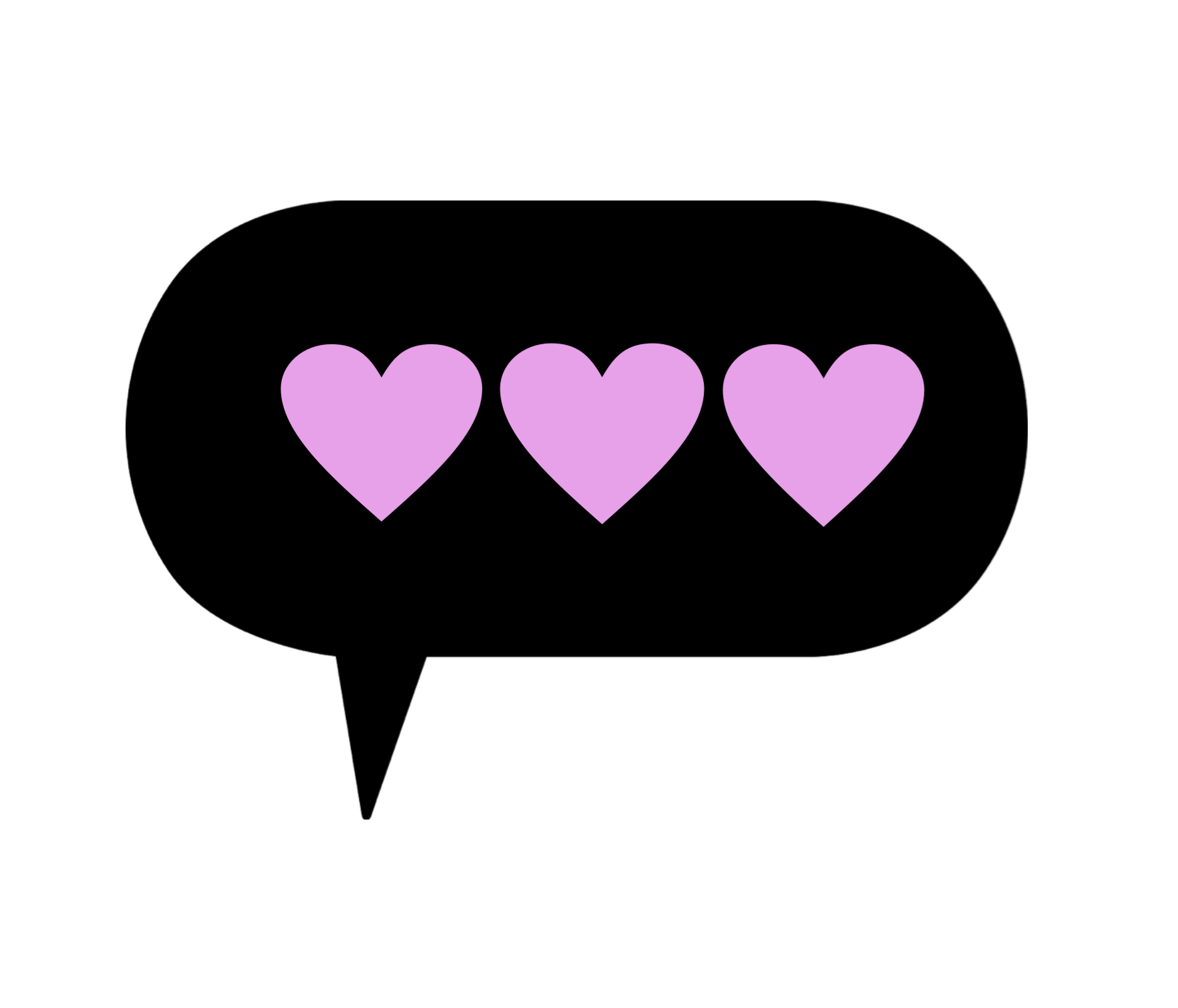 ftestickers callout pink heart Sticker by PicsArt