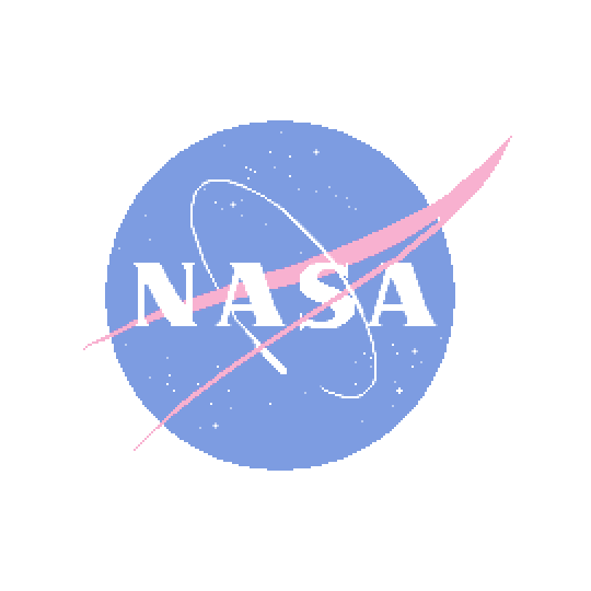 nasa space aesthetic pastel sticker by cleopatra_on_drugs