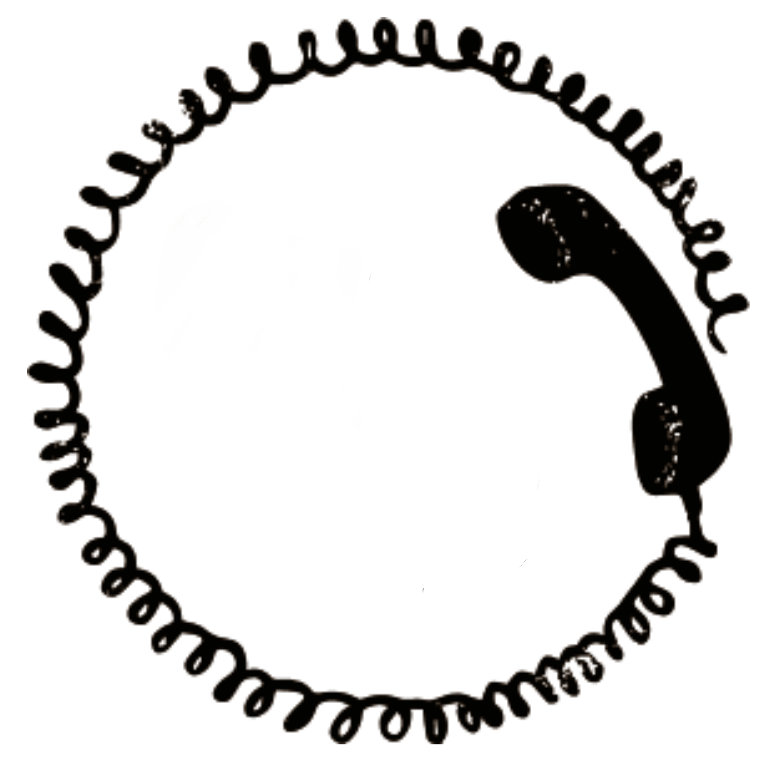 phone call circle frame sticker by trip2violetgroves