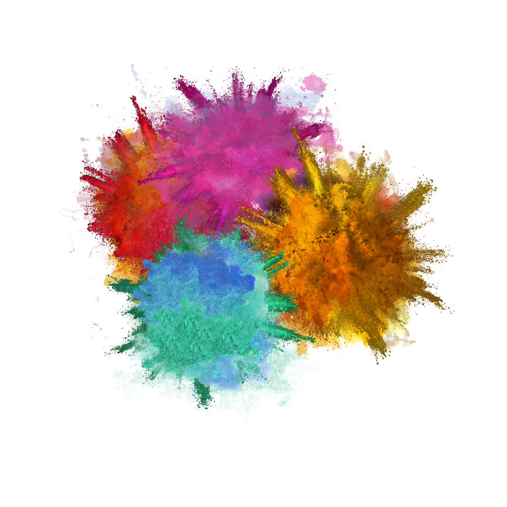 splash colored warna Sticker by Amir