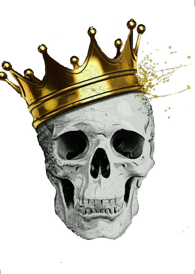 skull crown Sticker by Brandy Birdsong