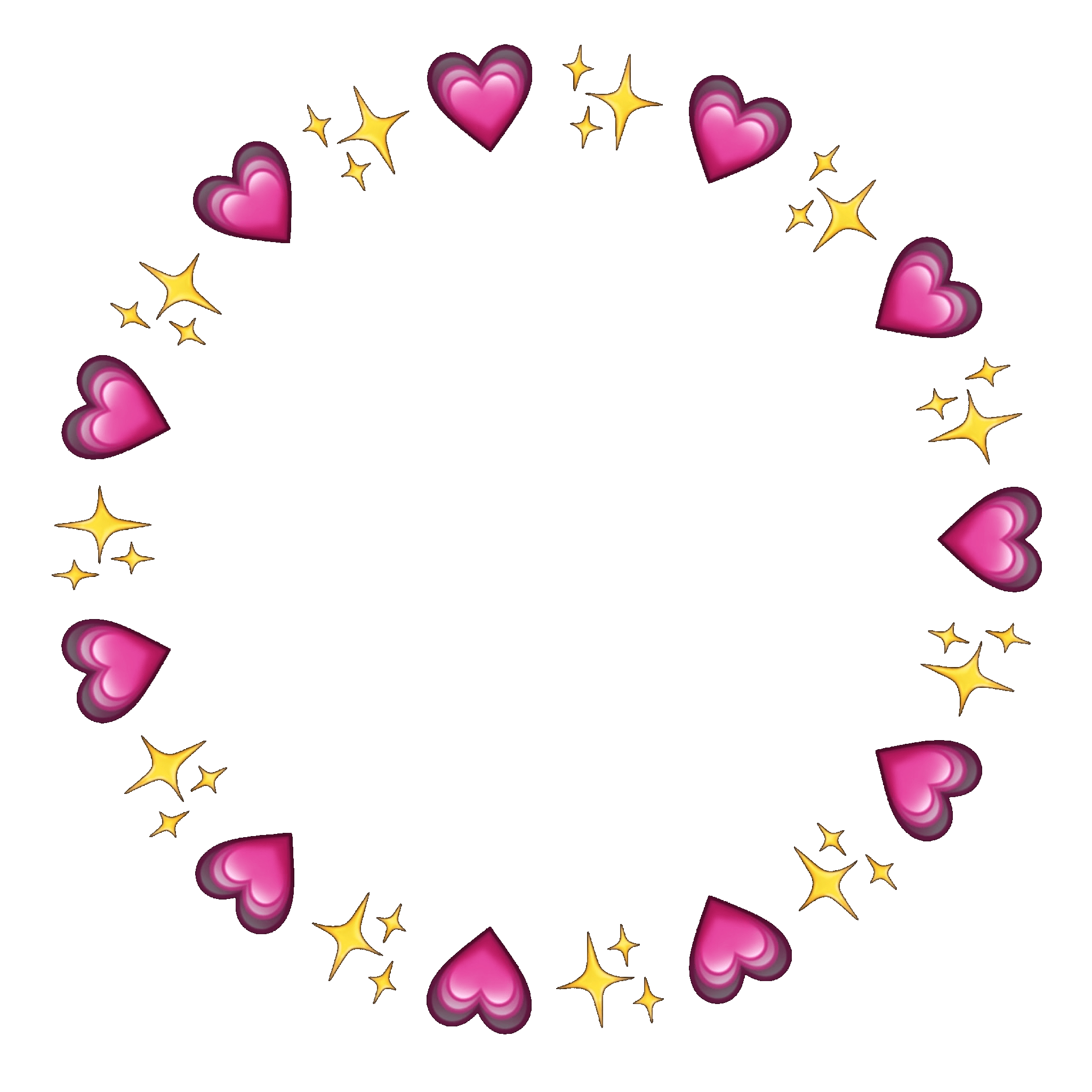 circle frame circleframe hearts sticker by inactivebambi