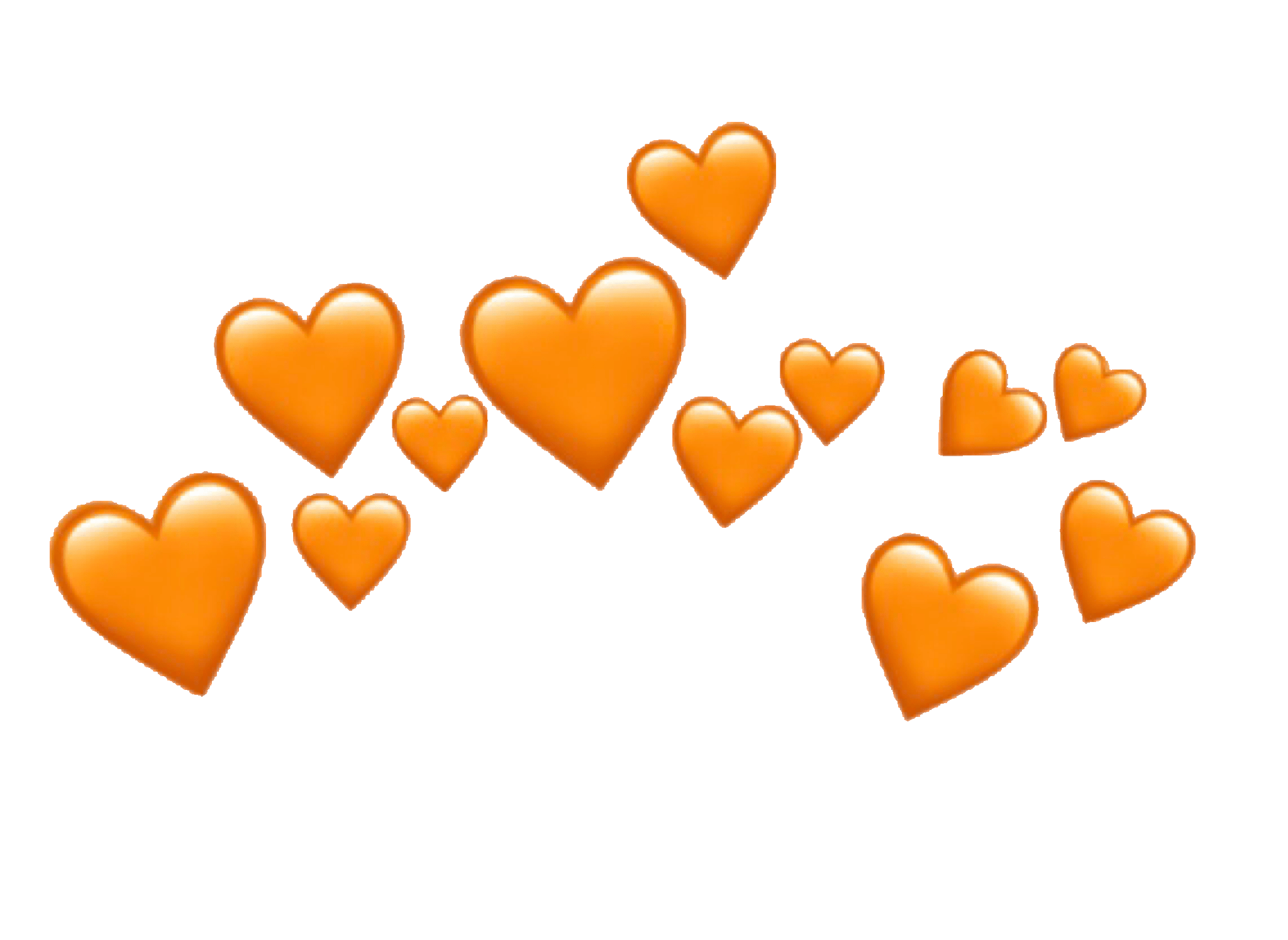0 Result Images of Orange Color Heart Emoji PNG Image Collection