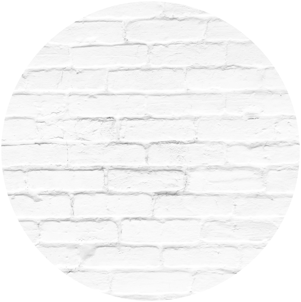 white bricks brickwall circle sticker by majo555