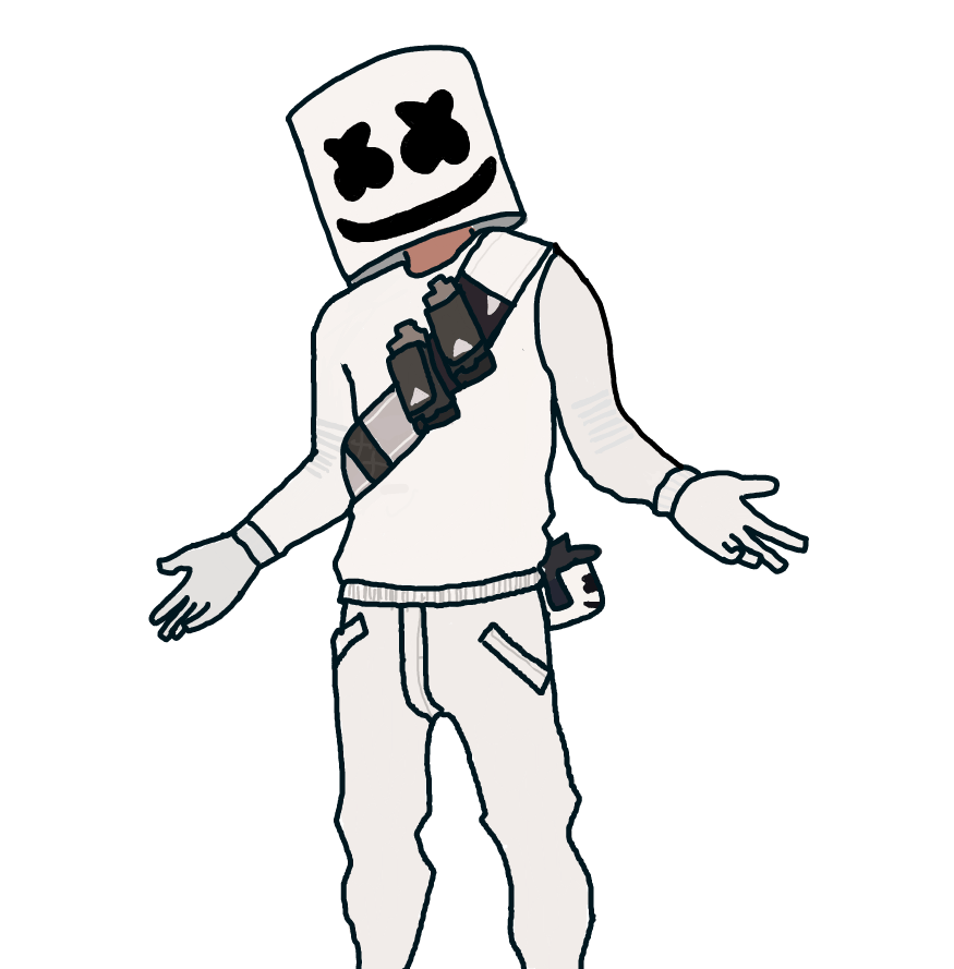 Draw Fortnite Marshmello My XXX Hot Girl