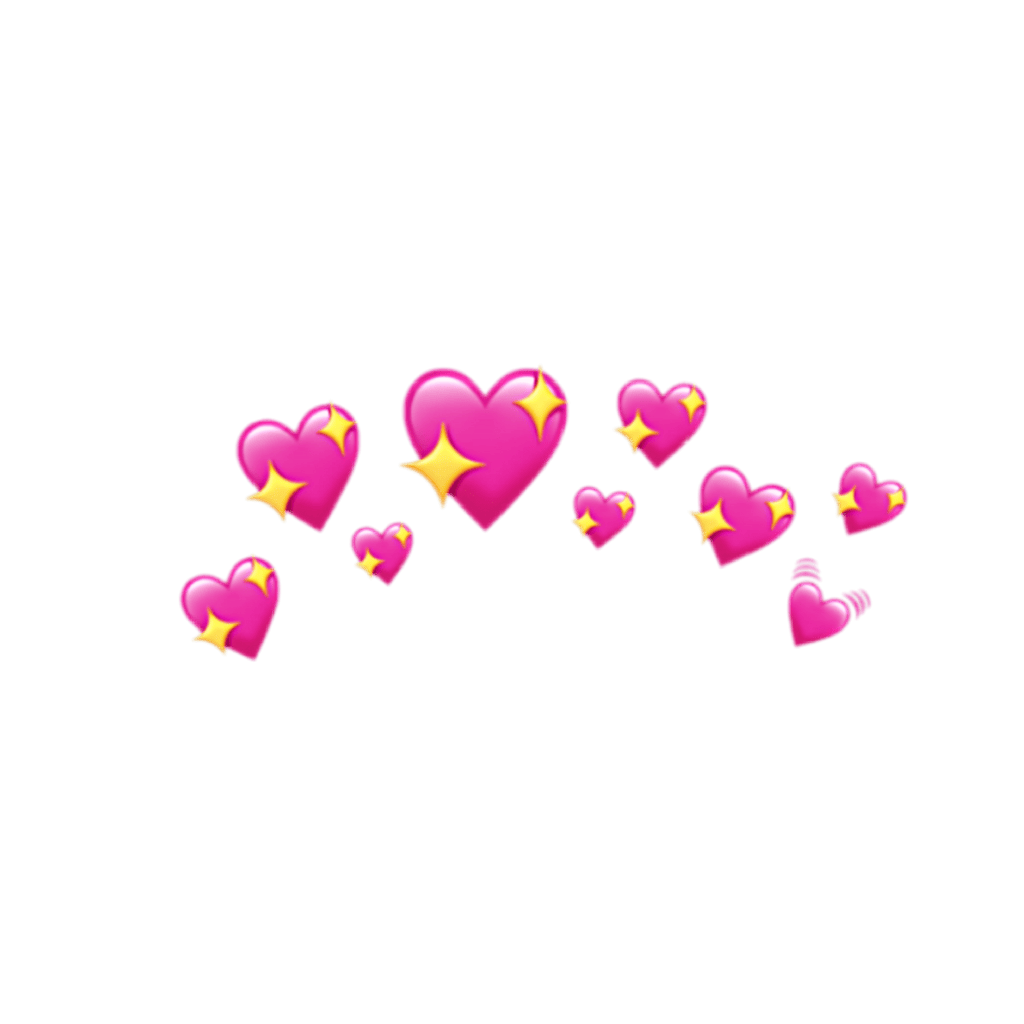 headcrown heart crown head heartcrown pink sparkle yell...